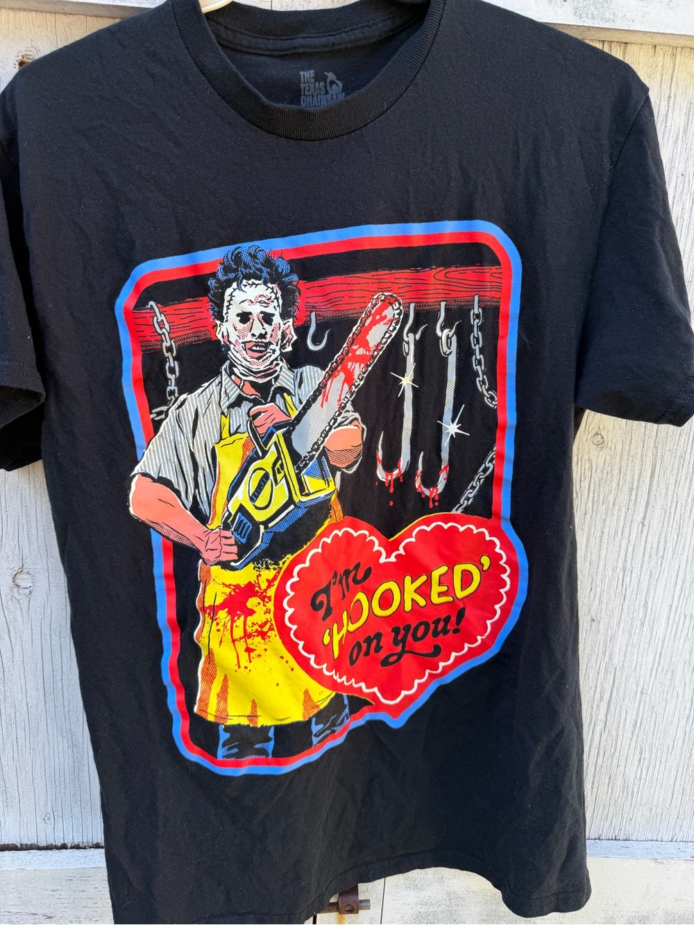 'I'm Hooked On You' Graphic Tee - Black